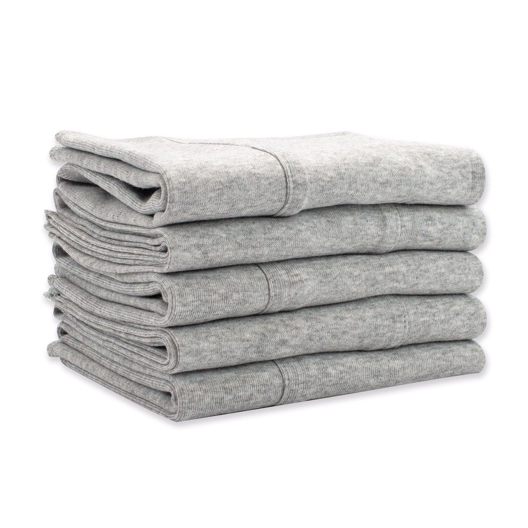 Zutano baby Burp Cloth Solid Organic Cotton Burp Cloth 5 Pack - Heather Gray