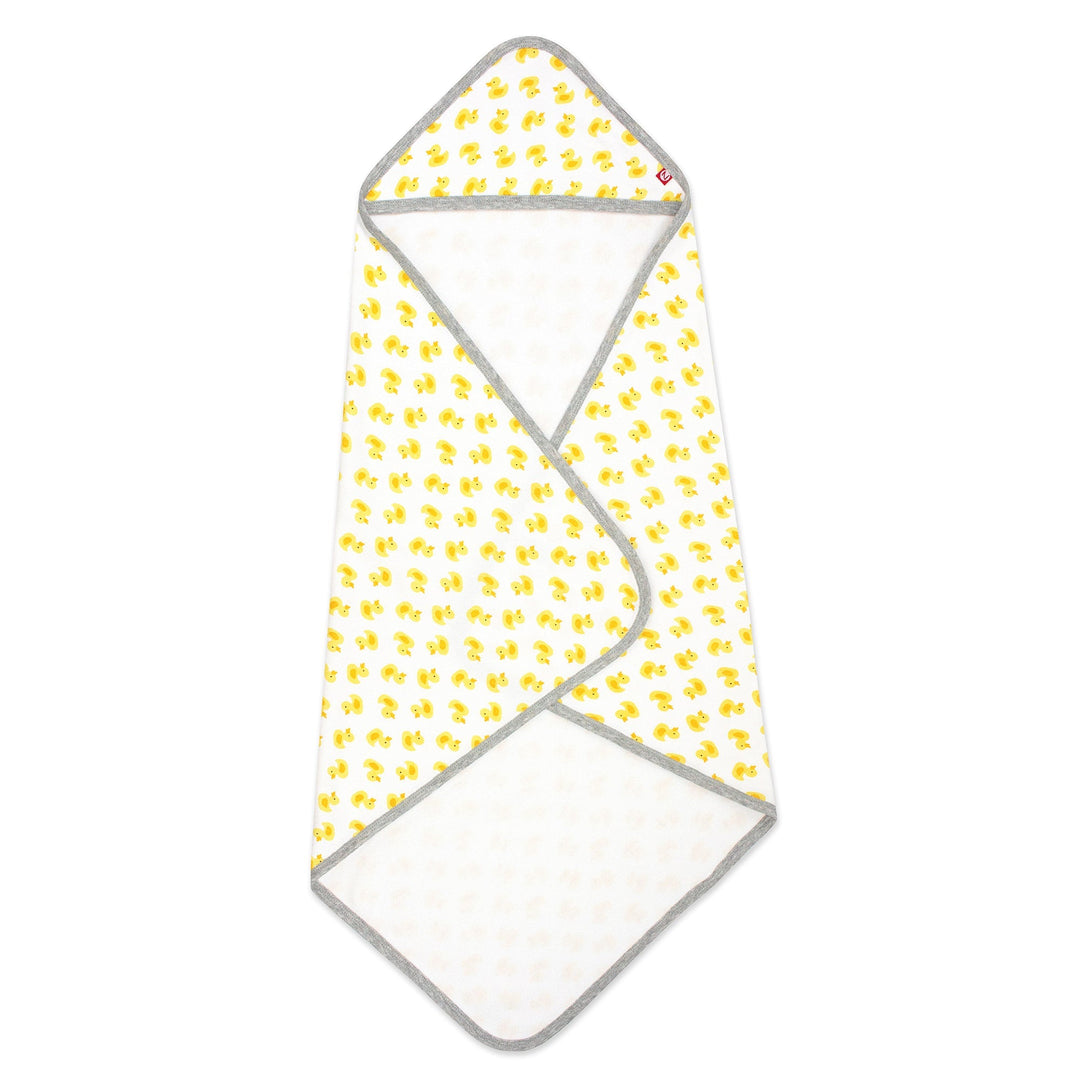 Zutano hooded towel ducks organic cotton knit terry