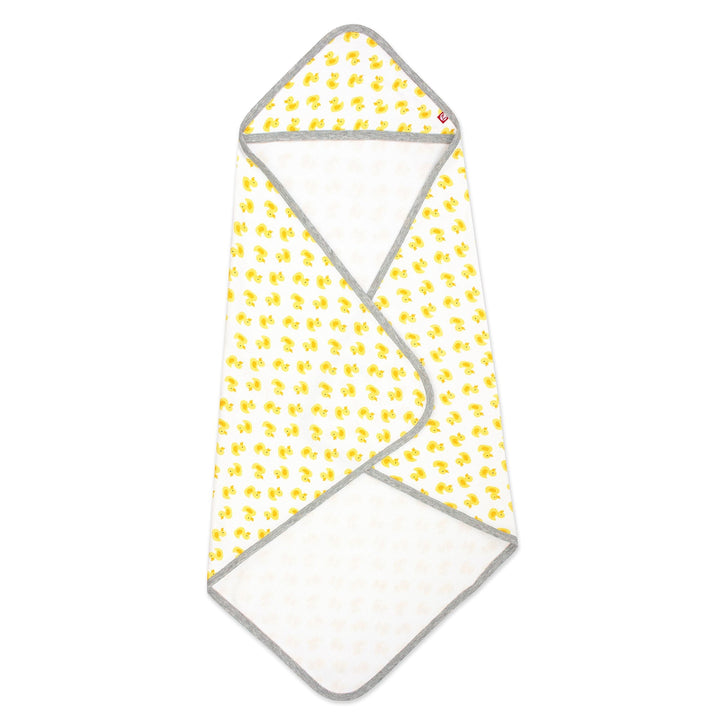 Zutano hooded towel ducks organic cotton knit terry