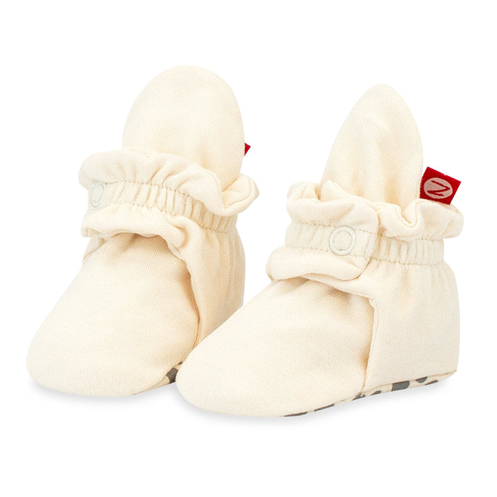 Zutano baby Bootie Organic Cotton Gripper Baby Bootie - Cream