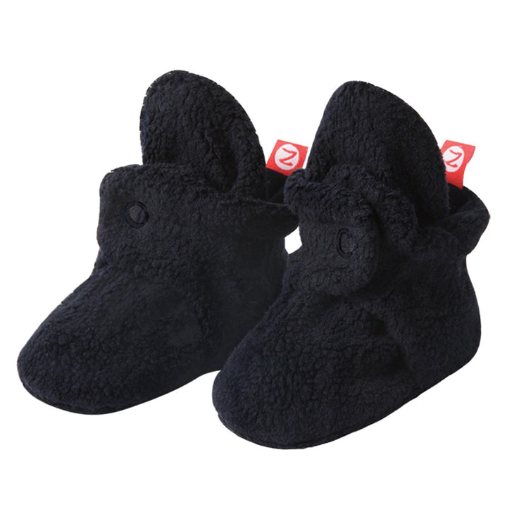 Zutano baby Bootie Cozie Fleece Baby Bootie 3 Pack - Gray/Black/Heather Gray