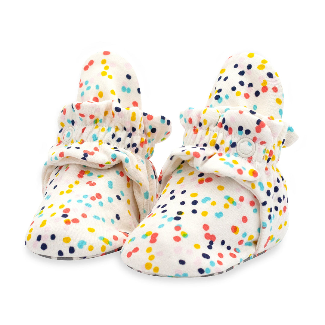Zutano baby bootie confetti organic cotton