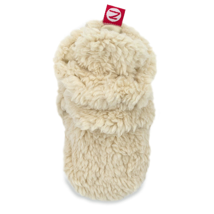 Zutano furry gripper baby bootie - Oat