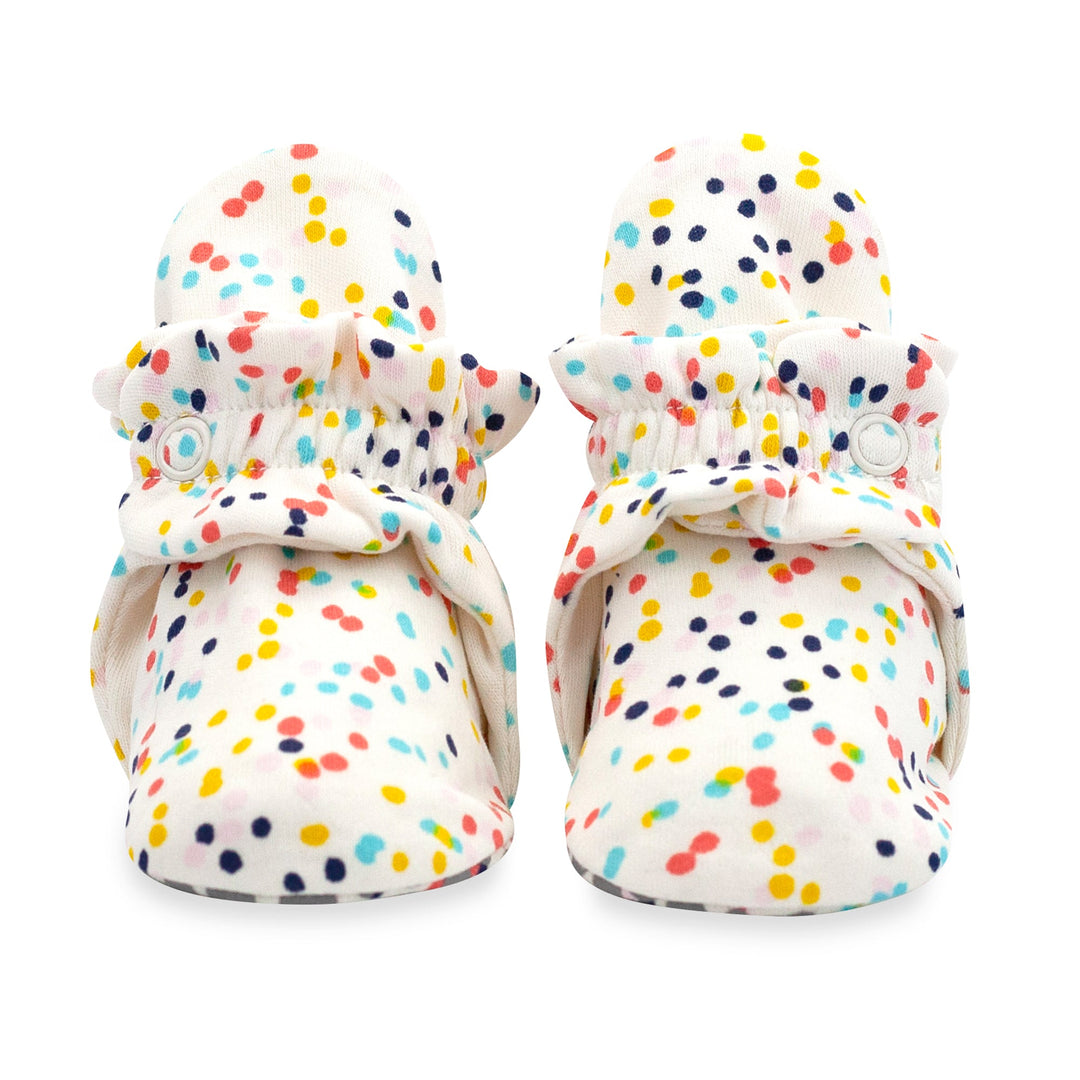 Zutano baby bootie confetti organic cotton