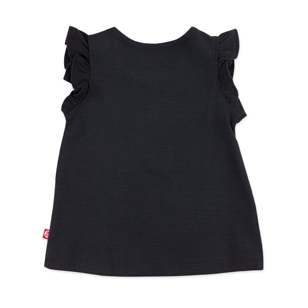 Zutano hashtag organic cotton flutter top