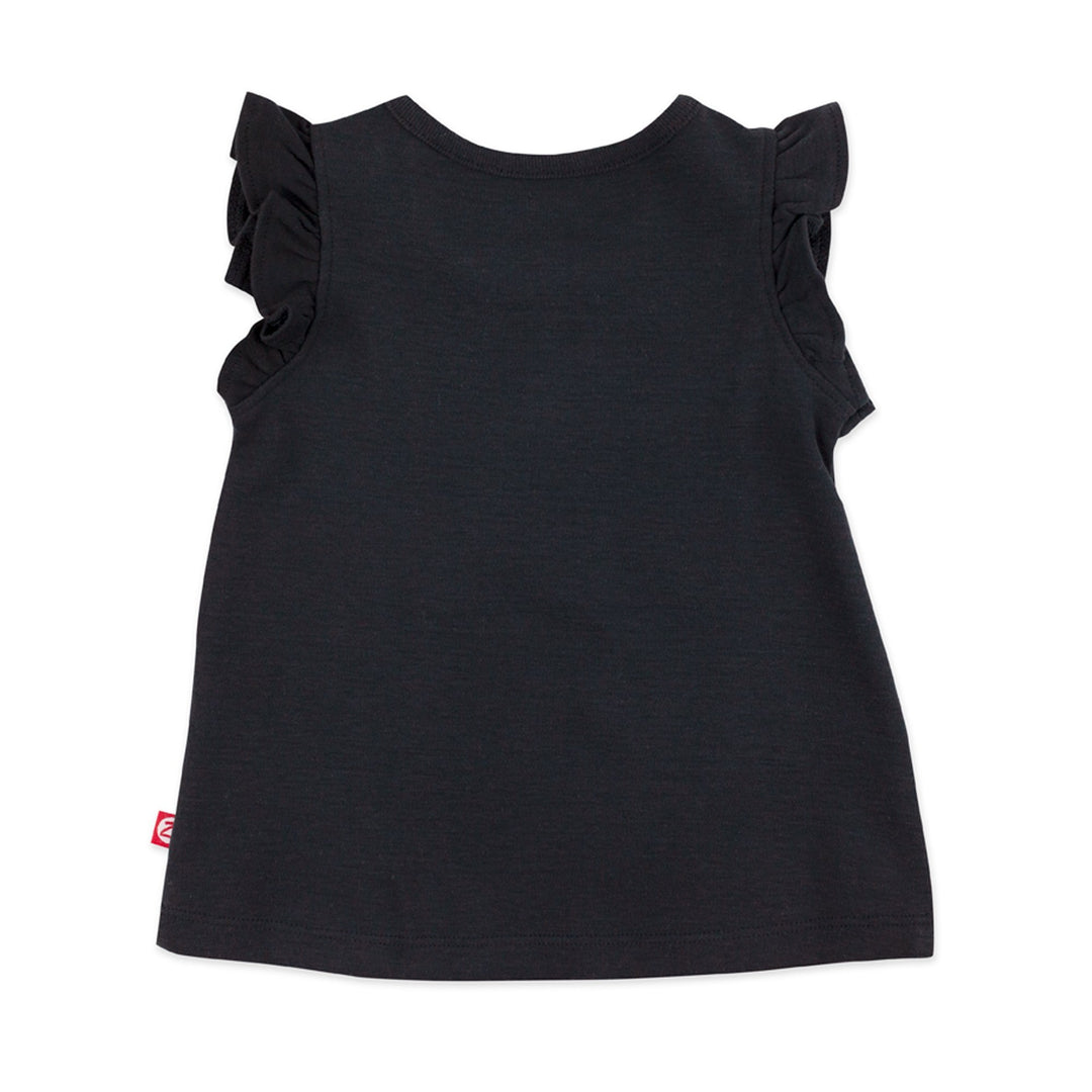 Zutano hashtag organic cotton flutter top