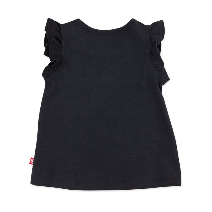 Zutano hashtag organic cotton flutter top