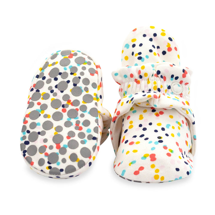 Zutano baby bootie confetti organic cotton