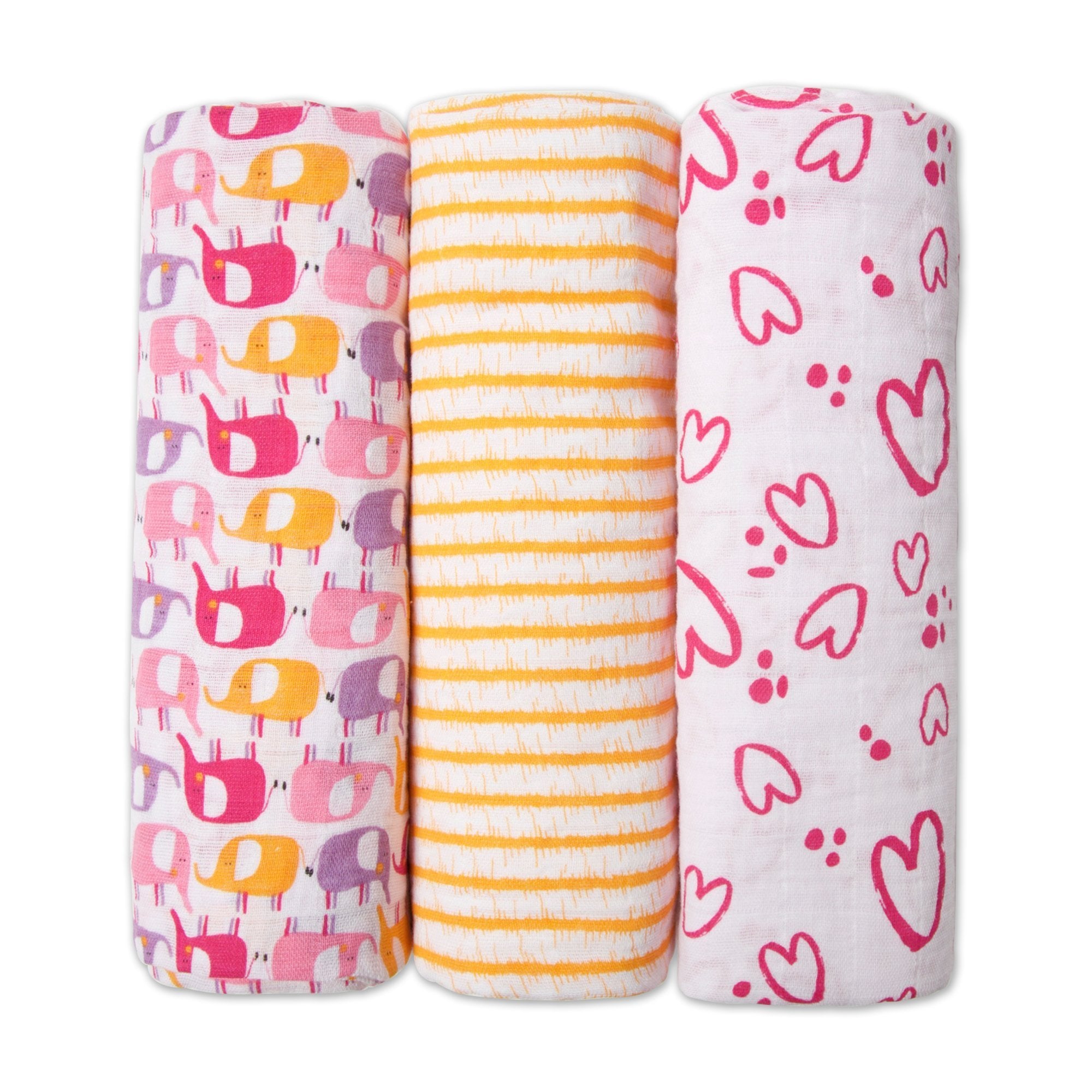 Pink Elephant Swaddle Pack – Zutano
