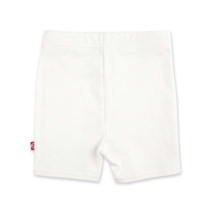 Zutano organic cotton bike short - White color