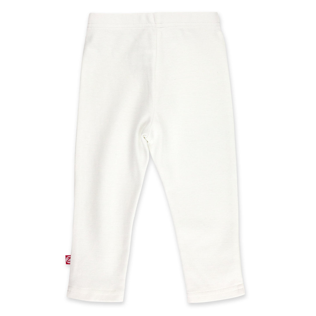 Zutano Bottom Solid Legging - White