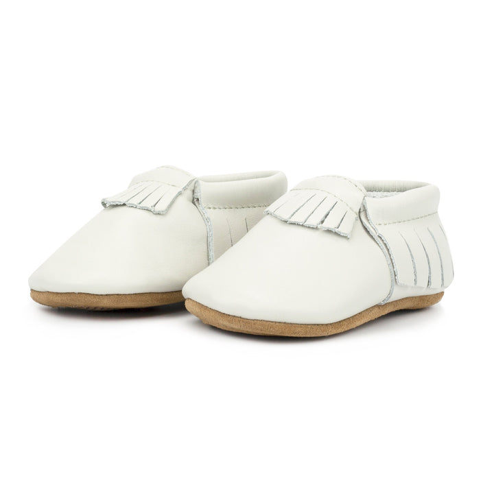 Zutano baby Shoe Pearl Leather Fringe Moccasins