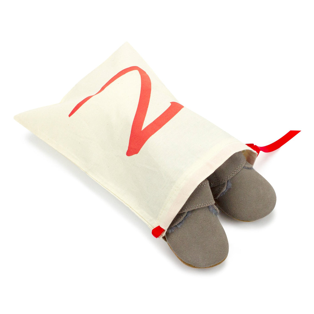 Zutano baby Shoe Gray Leather Fur Lined Shoe