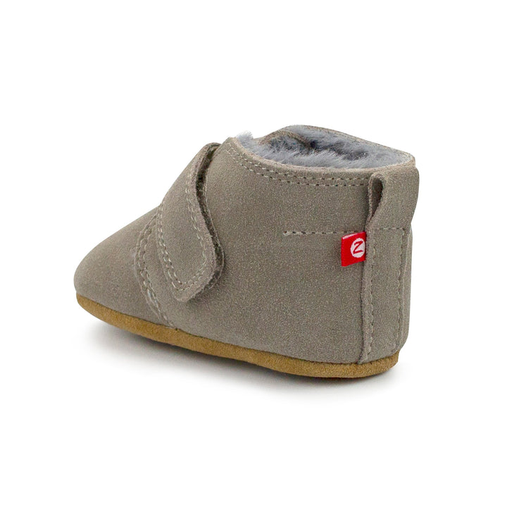 Zutano baby Shoe Gray Leather Fur Lined Shoe
