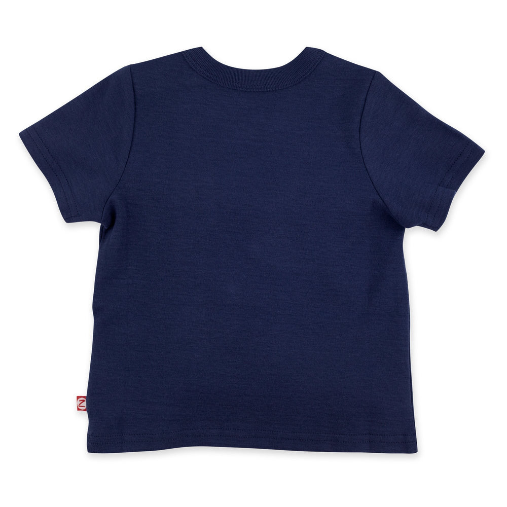 Zutano Top Solid Short Sleeve Pocket Tee
