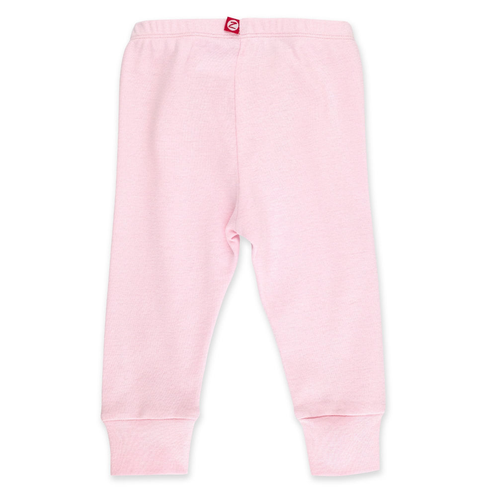 Zutano baby Bottom Organic Cotton Rib Jogger Pant - Baby Pink
