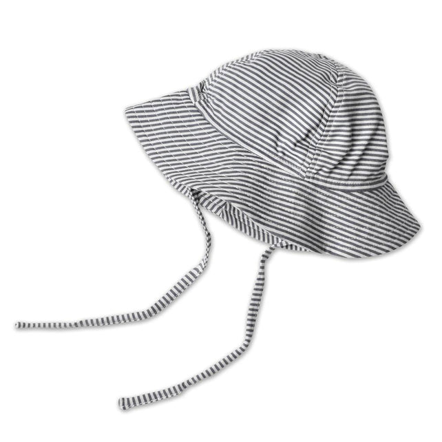 Zutano baby Hat Candy Stripe Sun Hat - Black