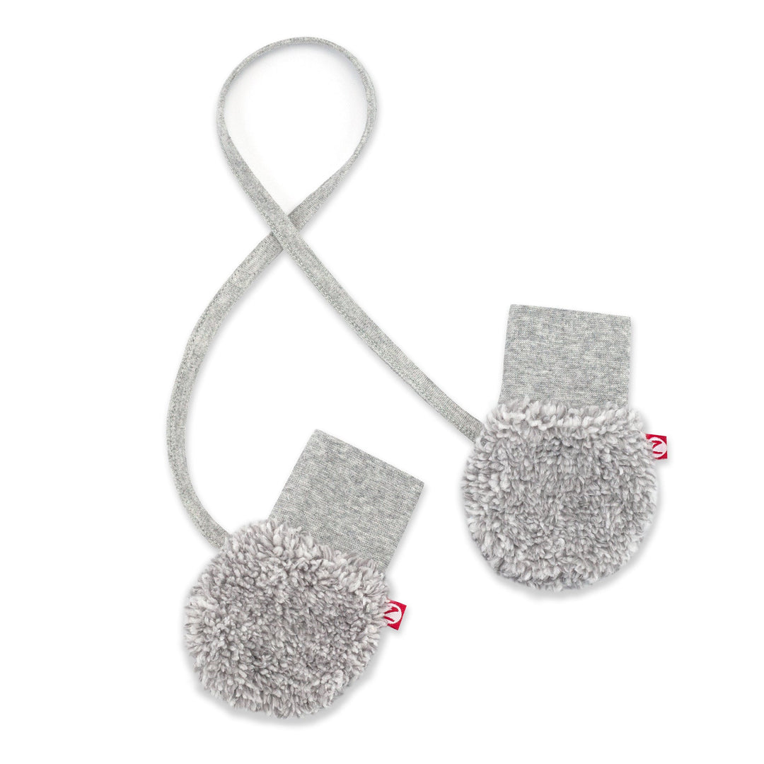 Zutano baby Mitten Furry Mitten - Heather Gray