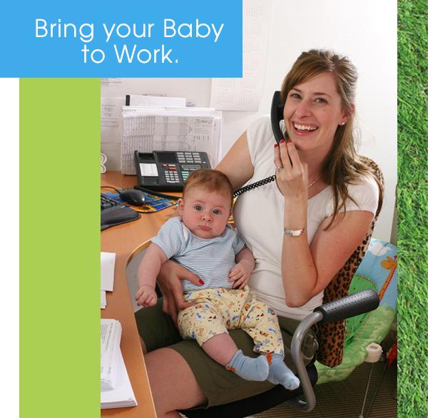 At Zutano it’s always Bring Your Baby to Work Day!