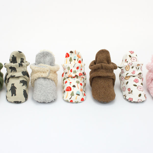 Zutano baby booties in organic cotton, fleece, and extra warm winter styles for infants