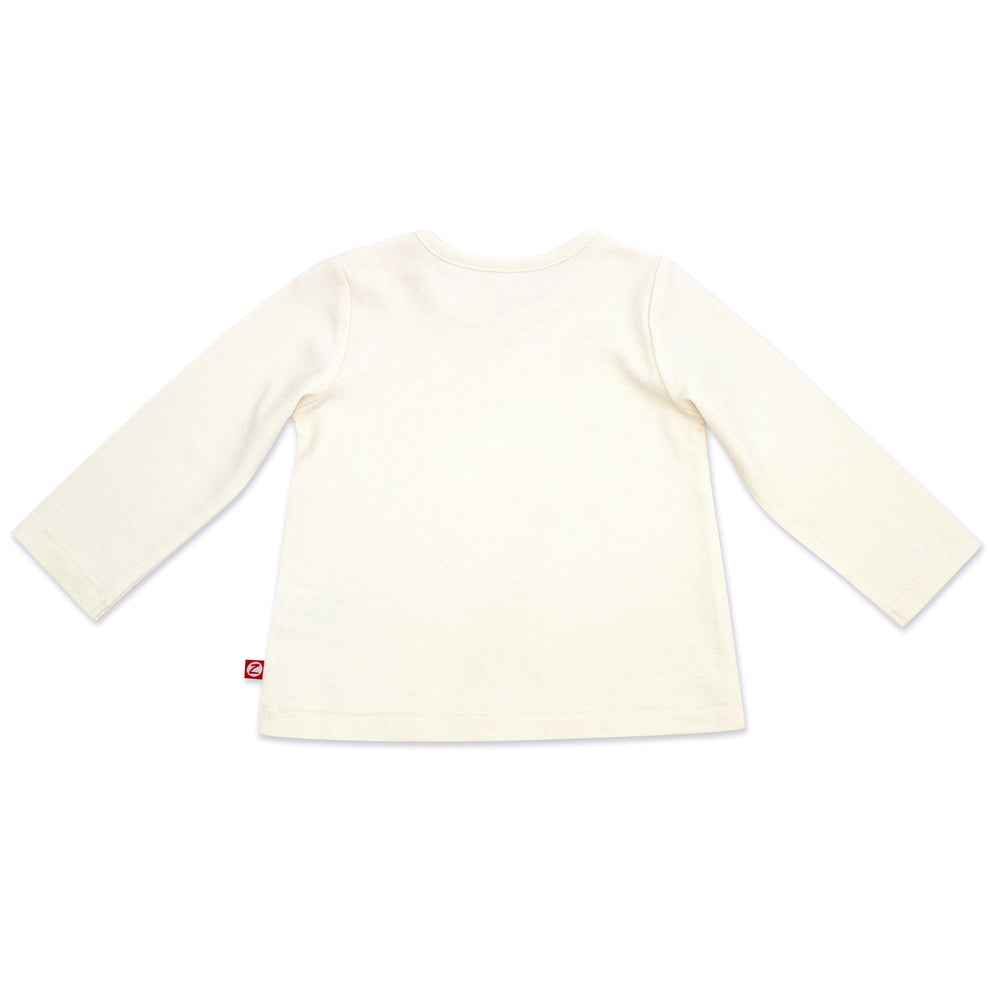 Zutano baby Top Organic Cotton Long Sleeve Swing Tee - Cream