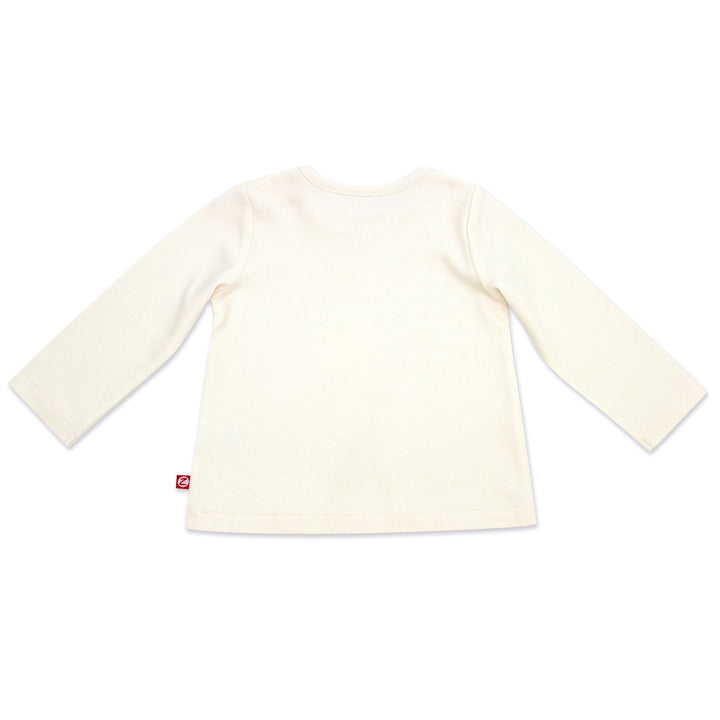 Zutano baby Top Organic Cotton Long Sleeve Swing Tee - Cream