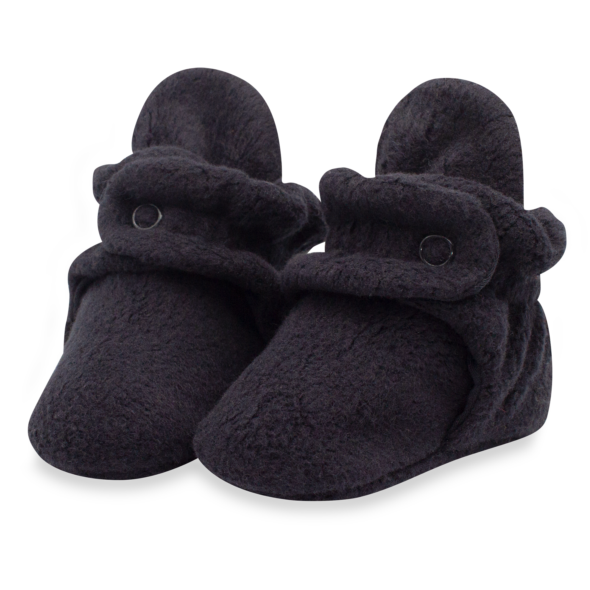 Cozie Fleece Gripper Baby Bootie - Black