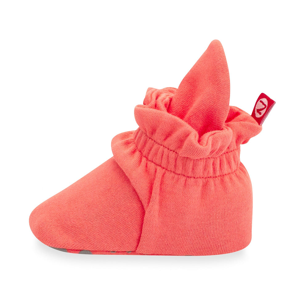 Zutano baby Bootie Organic Cotton Gripper Baby Bootie - Coral