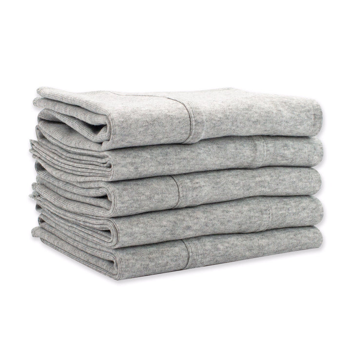 Zutano baby Burp Cloth Solid Organic Cotton Burp Cloth 5 Pack - Heather Gray