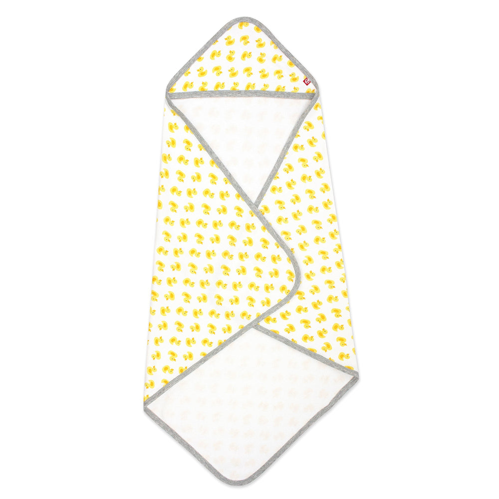 Zutano hooded towel ducks organic cotton knit terry 