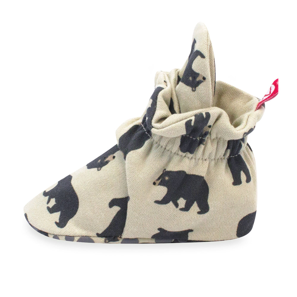 Zutano baby Bootie Black Bears Organic Cotton 