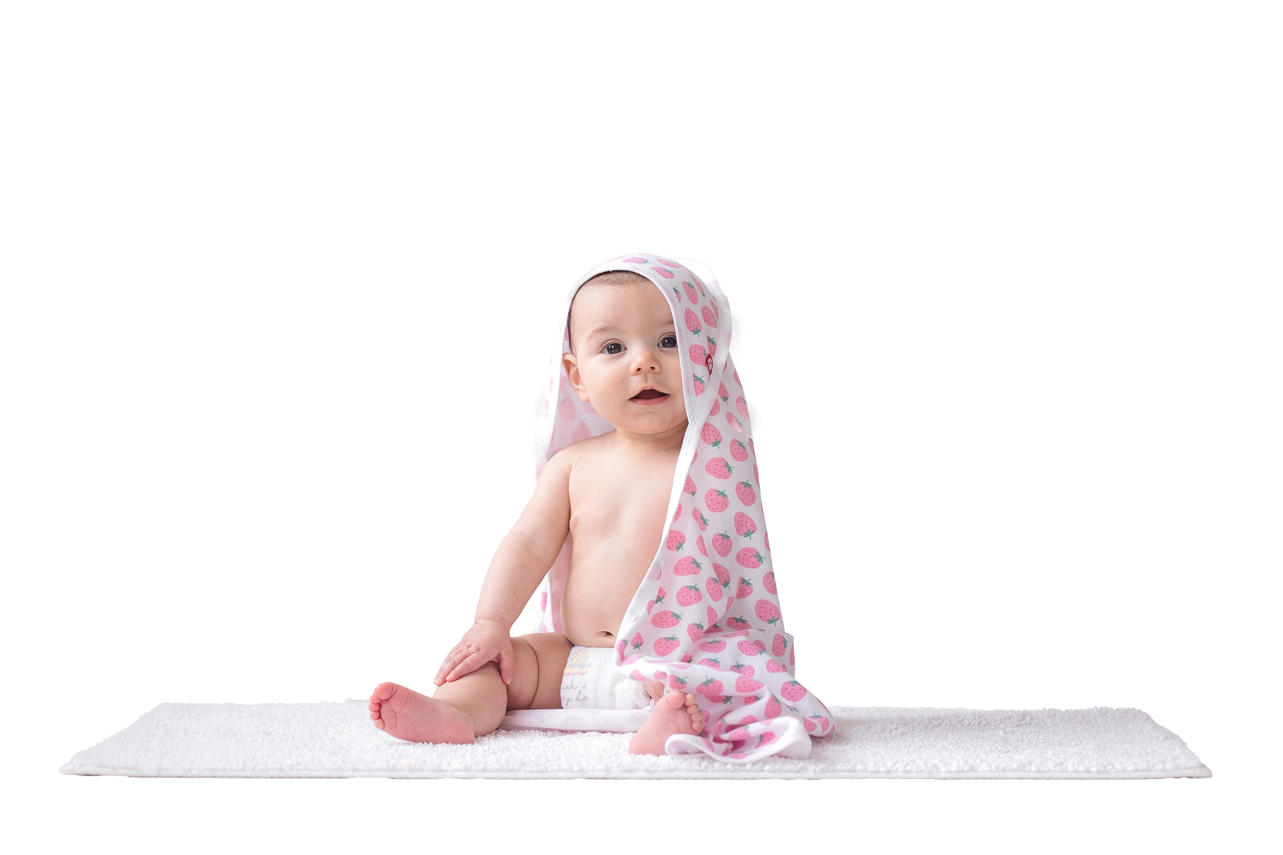 Baby with towel