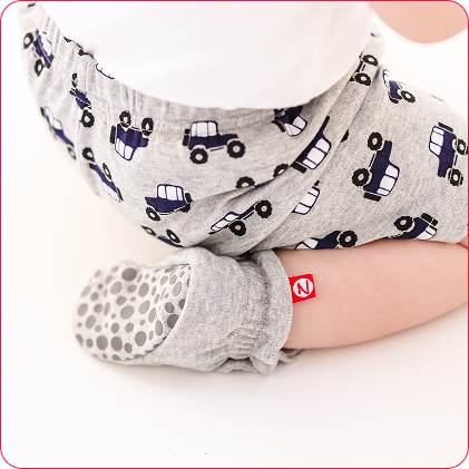 Organic Cotton Gripper Baby Bootie - Baby Pink