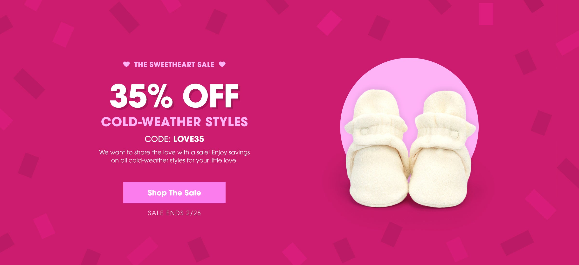 35% off cold weather styles