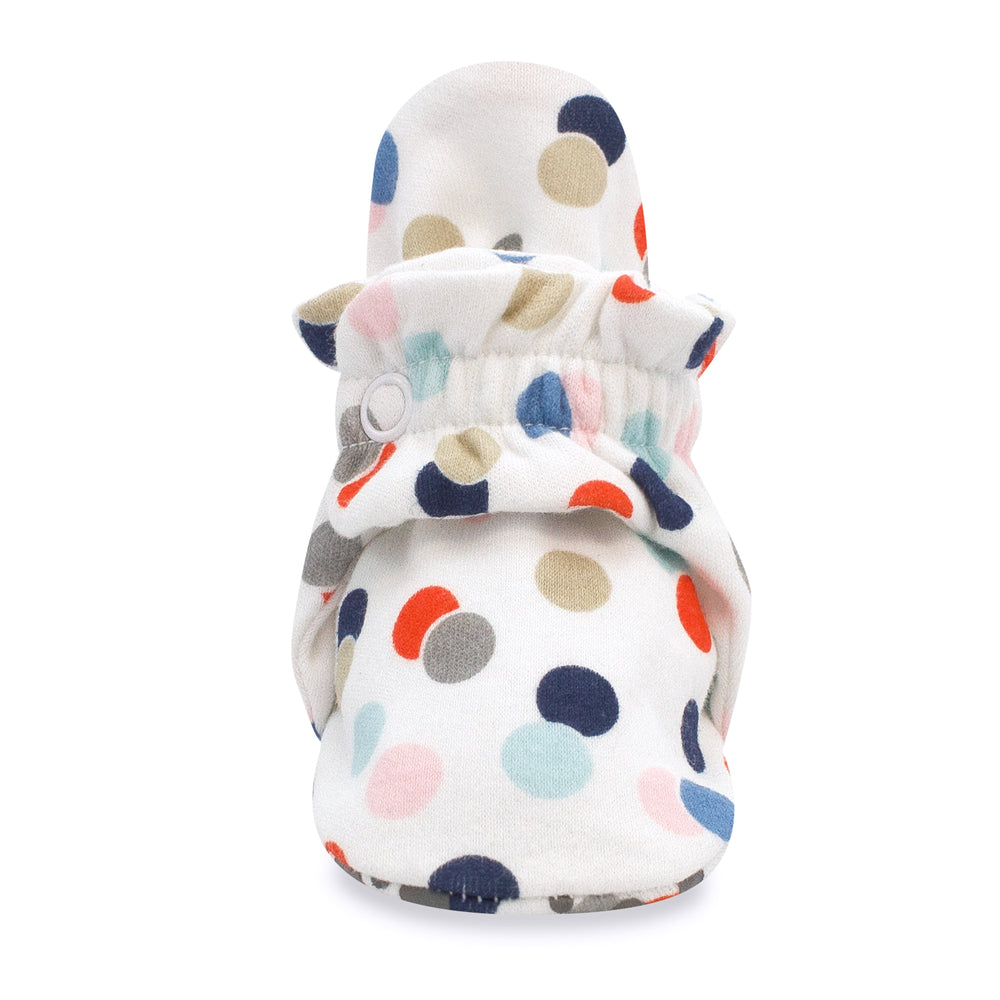 Zutano baby Bootie Circus Dots Organic Cotton Gripper Baby Bootie