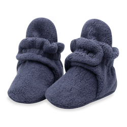 Zutano baby Bootie Cozie Fleece Gripper Baby Bootie - Denim Navy
