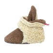 Zutano baby Bootie Cozie Furry Gripper Baby Booties - Heather Mocha
