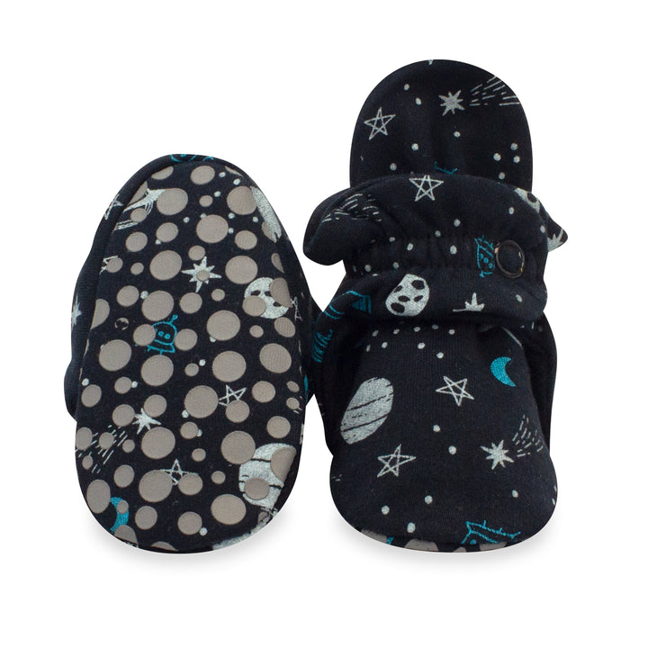 Zutano baby Bootie Outer Space Organic Cotton Gripper Baby Bootie