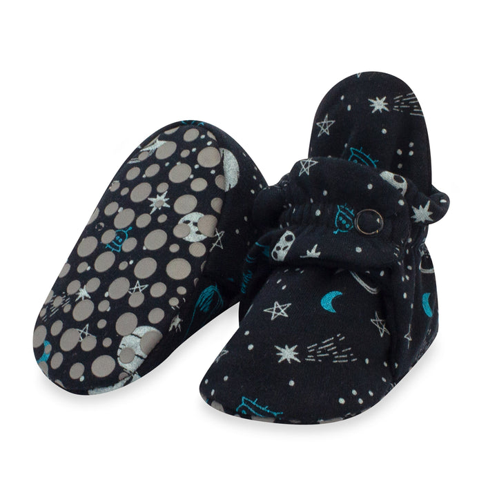 Zutano baby Bootie Outer Space Organic Cotton Gripper Baby Bootie