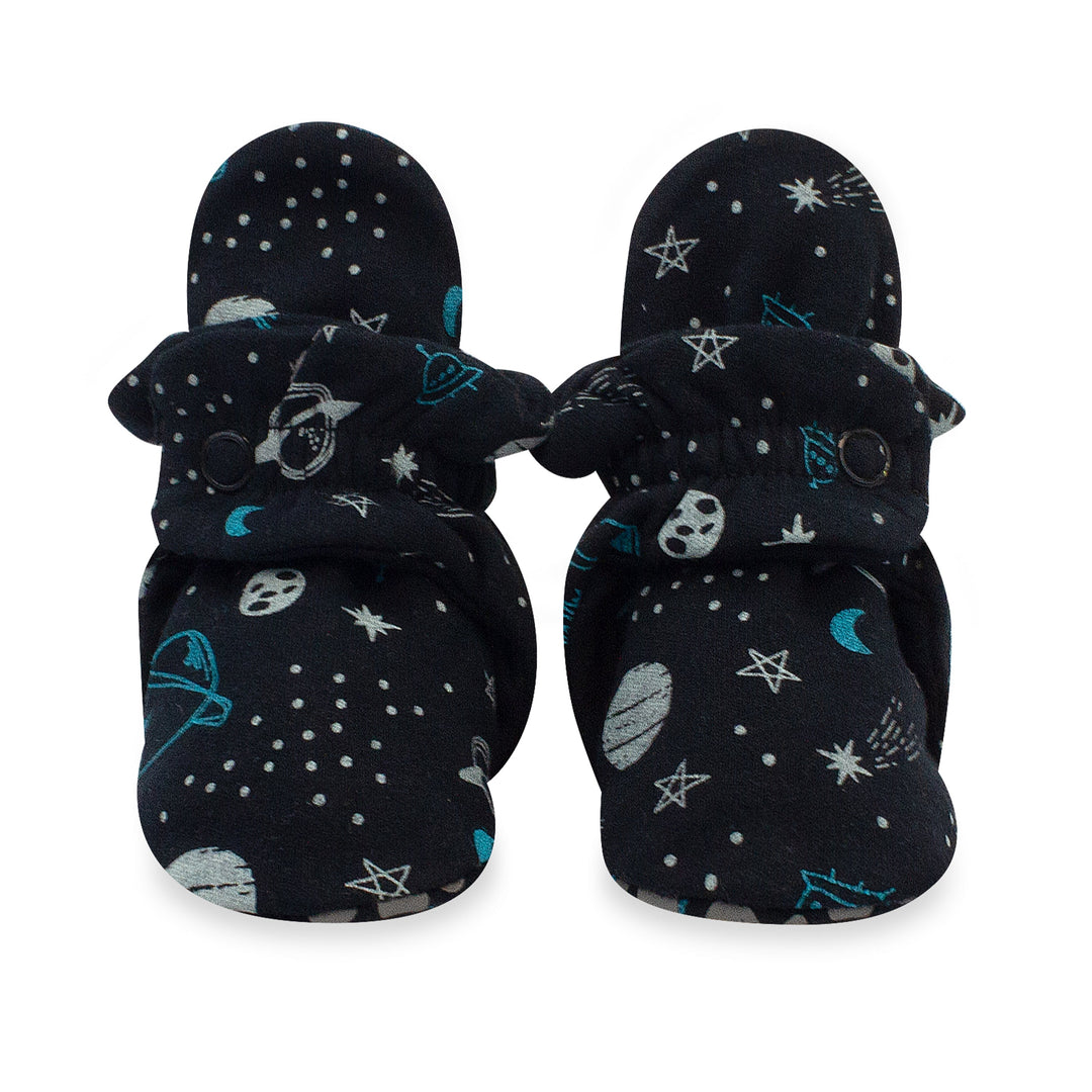 Zutano baby Bootie Outer Space Organic Cotton Gripper Baby Bootie