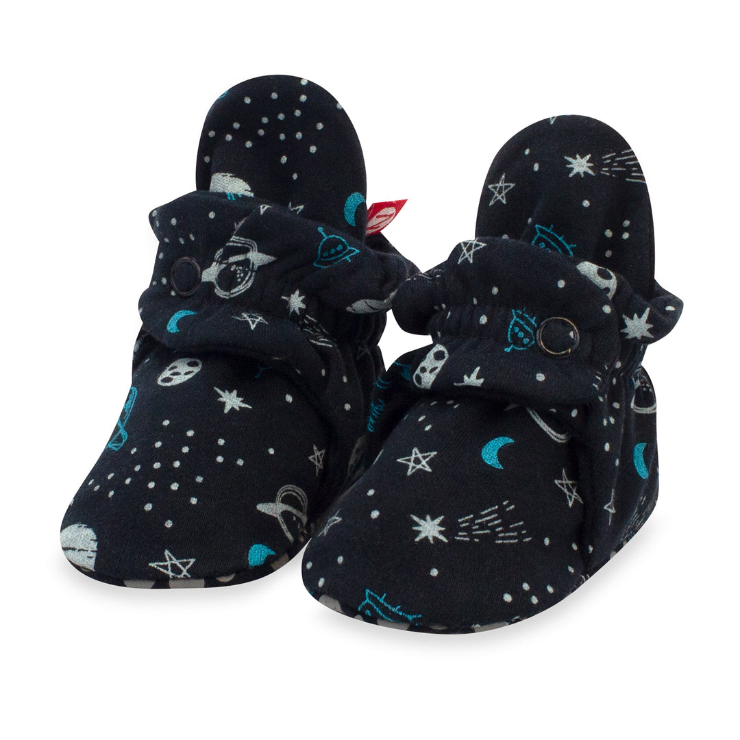 Zutano baby Bootie Outer Space Organic Cotton Gripper Baby Bootie