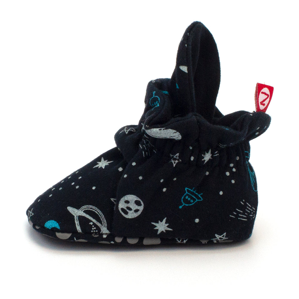 Zutano baby Bootie Outer Space Organic Cotton Gripper Baby Bootie