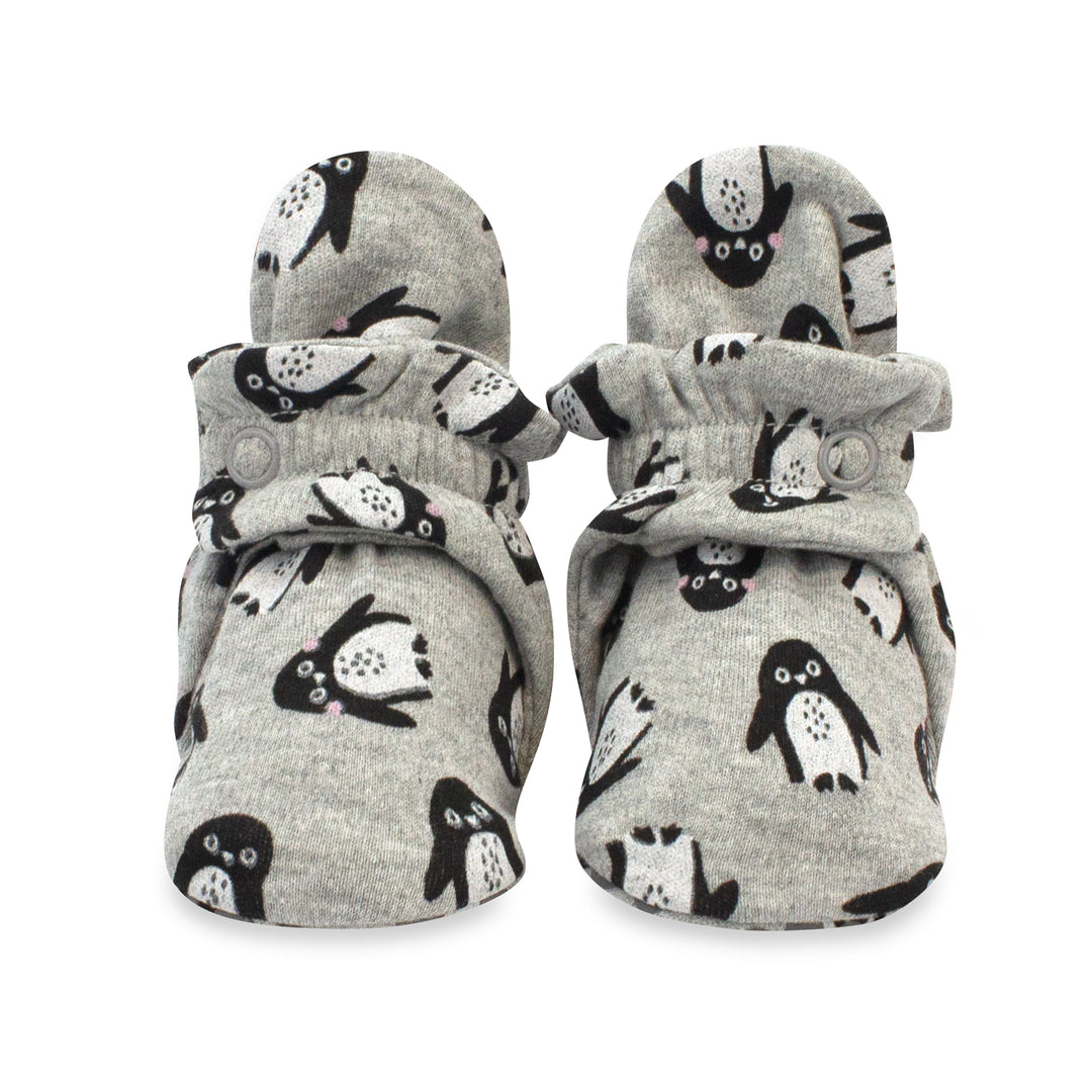 Zutano baby Bootie Penguins Organic Cotton Gripper Baby Bootie