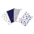 Zutano baby Burp Cloth Dinos Organic Cotton Burp Cloth 5 Pack - Navy Multi