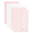 Zutano baby Burp Cloth Hearts Organic Cotton Burp Cloth 5 Pack - Pink Multi