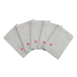 Zutano baby Burp Cloth Solid Organic Cotton Burp Cloth 5 Pack - Heather Gray