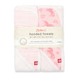 Zutano baby Hooded Towel Unicorns Organic Cotton Knit Terry Hooded Towel 2 Pack - Pink Multi