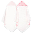 Zutano baby Hooded Towel Unicorns Organic Cotton Knit Terry Hooded Towel 2 Pack - Pink Multi