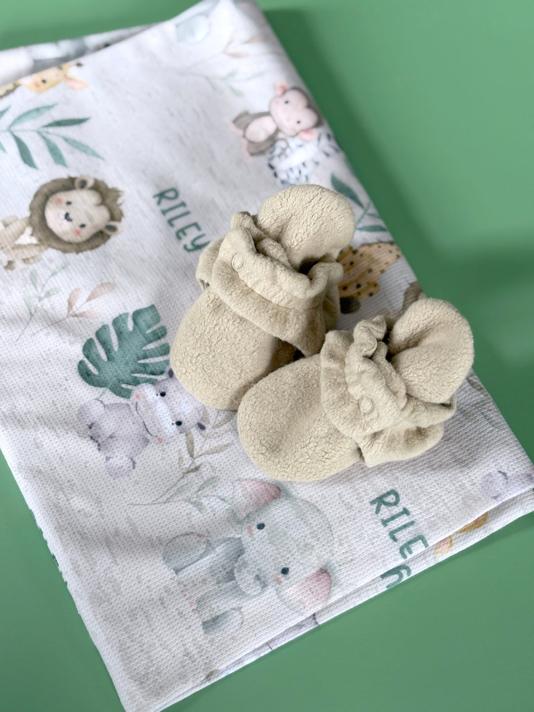 Zutano baby The Keepsake Print Swaddle - Baby Jungle Animals