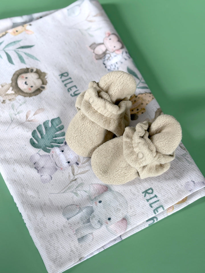 Zutano baby The Keepsake Print Swaddle - Baby Jungle Animals